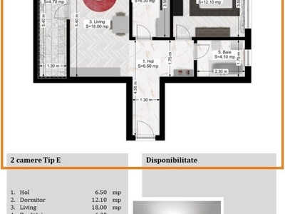 Apartament 2 camere Pallady, Oxy Residence 2 camere Tip E mega discount Inc