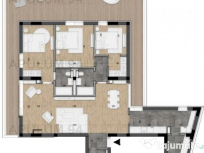 Apartament 4 camere + Terasa 94mp / Licurg 2 / Cartierul Arm