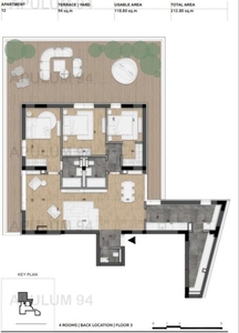 Apartament 4 camere + Terasa 94mp / Licurg 2 / Cartierul Armenesc