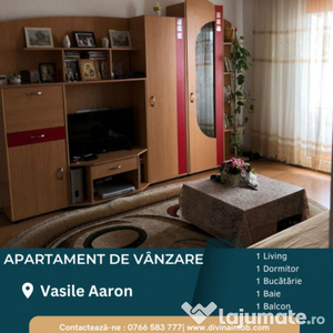 Apartament de vânzare, 2 camere, Vasile Aaron