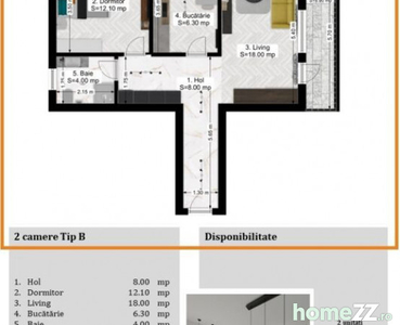 Pallady-Oxy Residence 2 camere Tip B mega discount