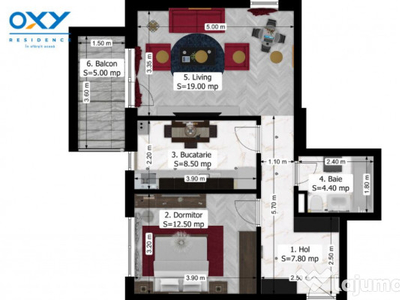 Rahova-Oxy Residence, 2 Camere 57 mp mega discount