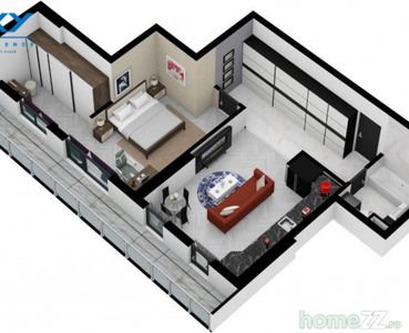 Rahova-Oxy Residence 2 camere Tip 9 mobilat/utilat