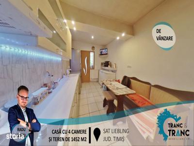 Casă cu 4 camere și teren de 1452 m2, în satul Liebling(ID: 27116)