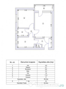 Ap 2 camere decomandat-Tatarasi-Flora-fara risc