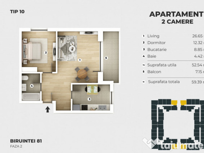 APARTAMENT 2 CAMERE / COMISION 0% / DIRECT DEZVOLTATOR