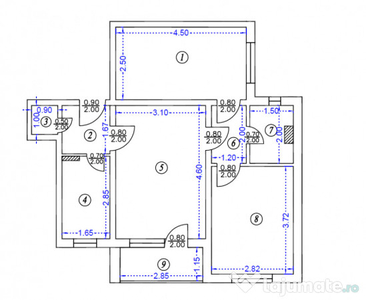 Apartament 3 camere Ploiesti Vest aproape de Gara de Vest