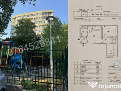 Apt. 3 cam.Colentina,Str. Elena nr 4,la 12 min metrou,5 min,Dna. Ghica