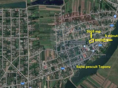 Teren 1,668mp Balta pescuit Toporu