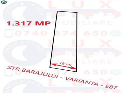 ID 7541 Teren VARIANTA - STR BARAJULUI - E87