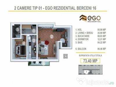 PROMO 2 Camere Tip 01 - EGO Berceni 16