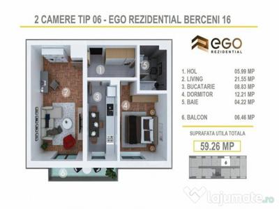 PROMO 2 Camere Tip 06 - EGO Berceni 16