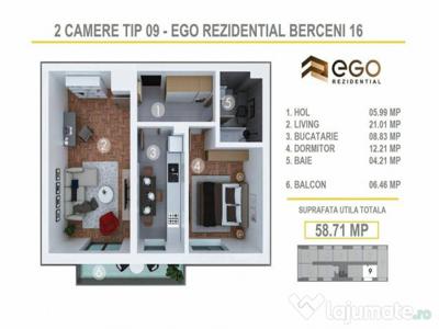 PROMO 2 Camere Tip 09 - EGO Berceni 16