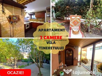 TINERETULUI - Apartament 3 camere in vila cocheta cu curte
