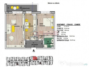 Aparatorii Patriei - apartament 2 camere - acte gata