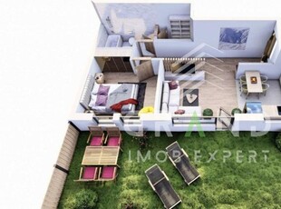 Apartament cu 2 camere,50mp, semifinisat, gradina, zona Someseni!