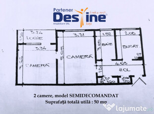 PODU ROȘ - PRIMA ÎNCHIRIERE - Apartament 2 camere, MOBILAT